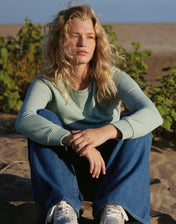 Sudadera de mujer con cuello redondo y algodón orgánico - B&C 22942