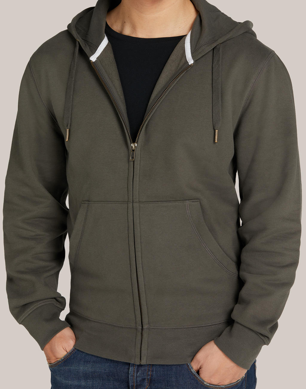 Sudadera con capucha sin etiqueta de cremallera completa unisex SG Signature | veintitrés mil ciento cincuenta y dos