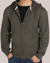Sudadera con capucha sin etiqueta de cremallera completa unisex SG Signature | veintitrés mil ciento cincuenta y dos