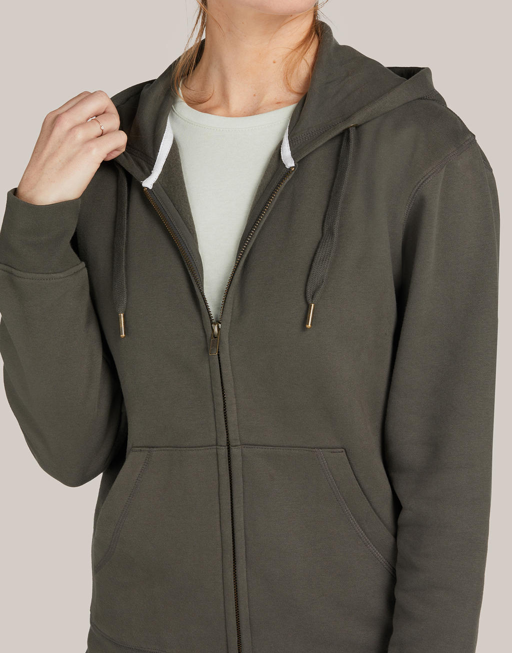 Sudadera con capucha sin etiqueta de cremallera completa unisex SG Signature | veintitrés mil ciento cincuenta y dos