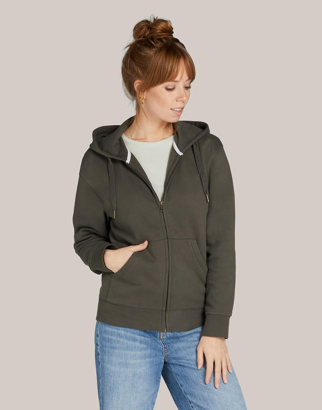 Sudadera con capucha sin etiqueta de cremallera completa unisex SG Signature | veintitrés mil ciento cincuenta y dos