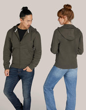 Sudadera con capucha sin etiqueta de cremallera completa unisex SG Signature | veintitrés mil ciento cincuenta y dos