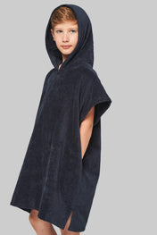 Poncho à capuche en tissu éponge pour enfants - PA582