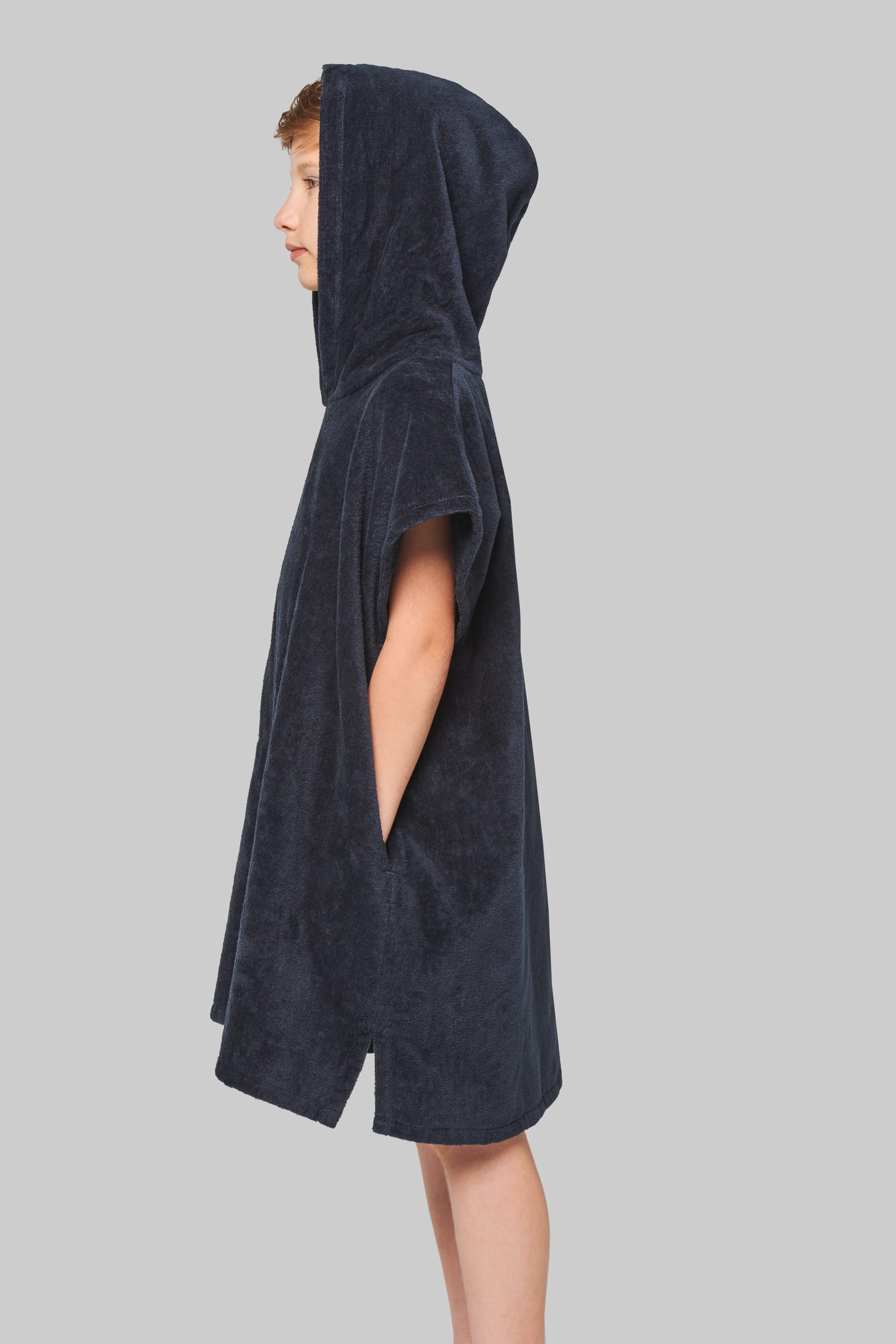 Poncho à capuche en tissu éponge pour enfants - PA582
