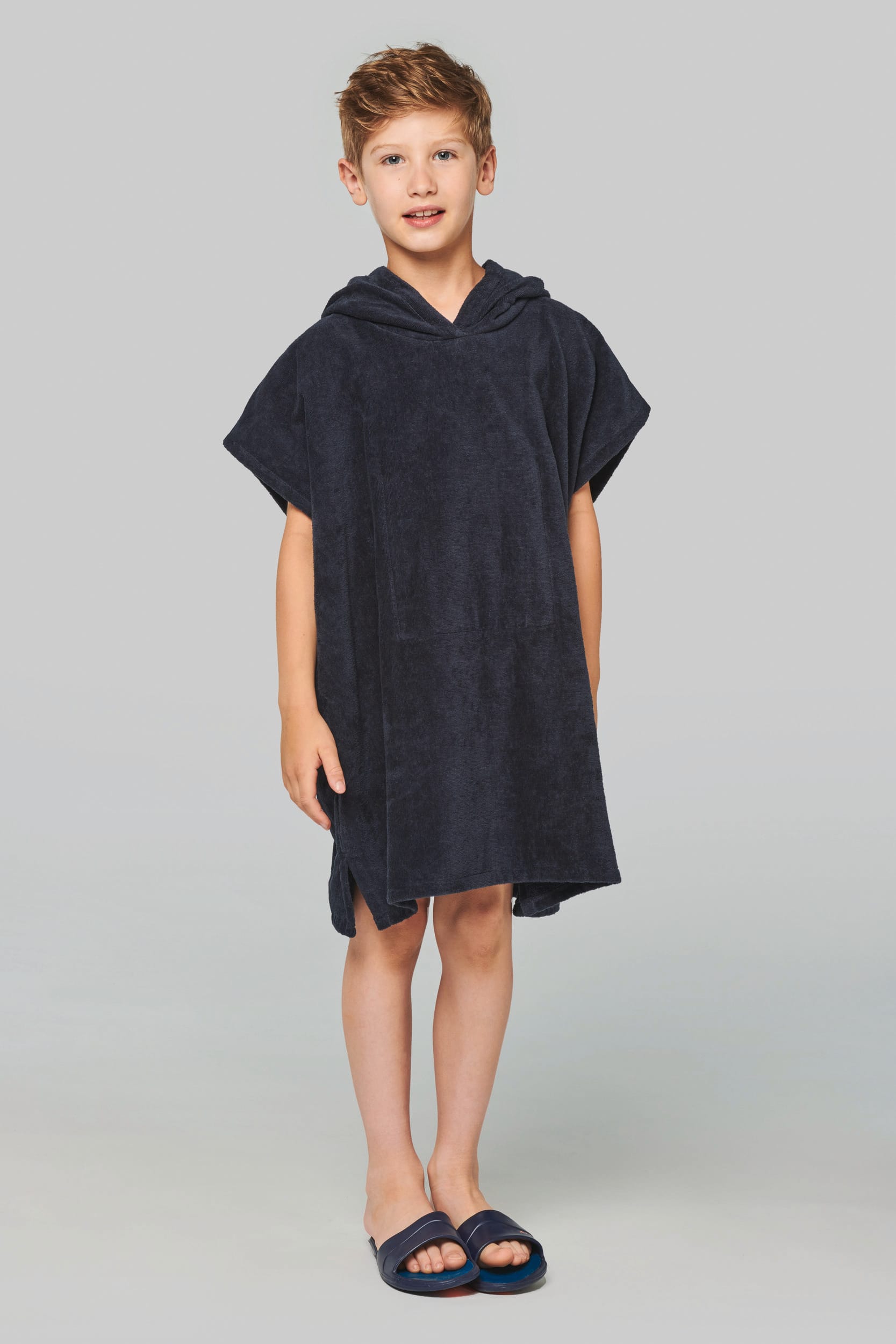Poncho à capuche en tissu éponge pour enfants - PA582