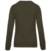 Dames Organisch Katoenen Crew Neck Raglanmouw Sweatshirt - K481