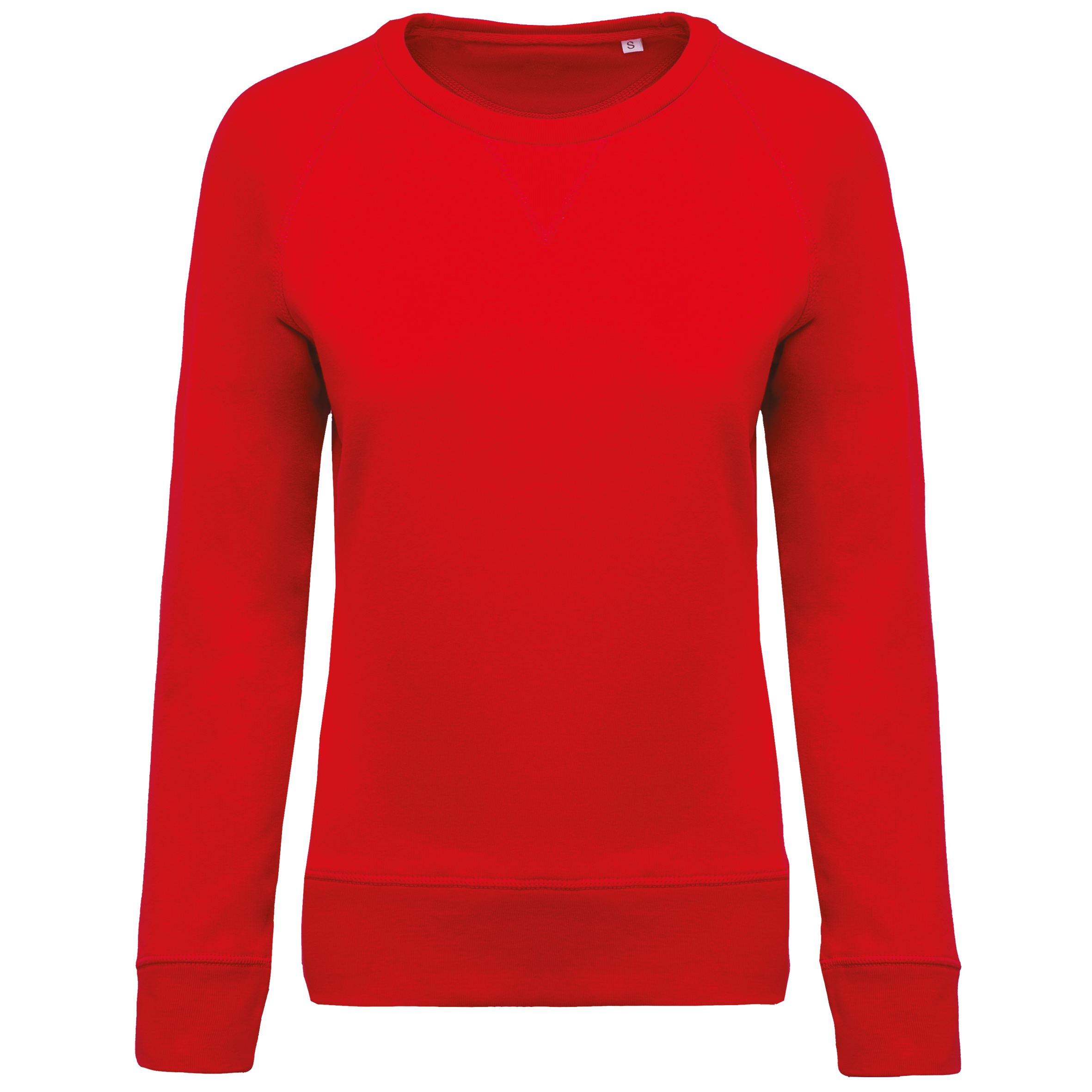 Dames Organisch Katoenen Crew Neck Raglanmouw Sweatshirt - K481