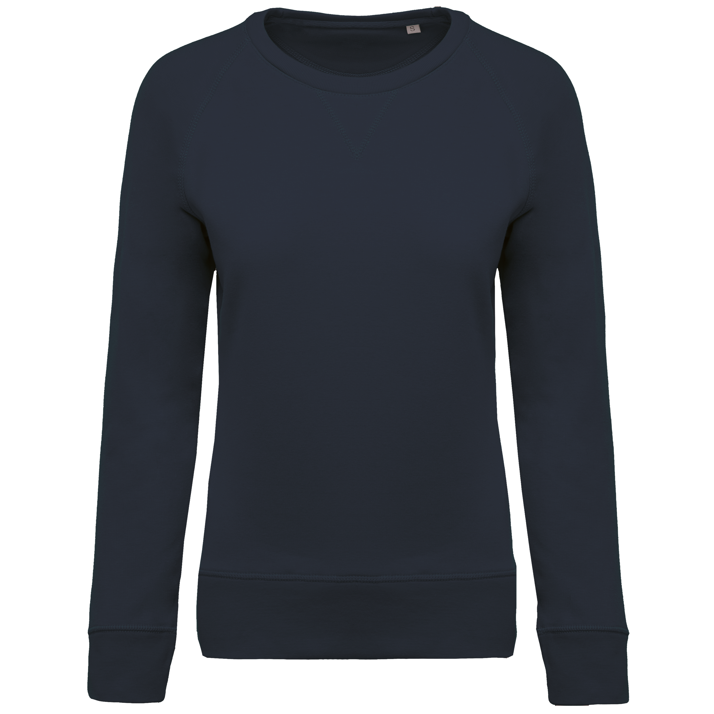Dames Organisch Katoenen Crew Neck Raglanmouw Sweatshirt - K481