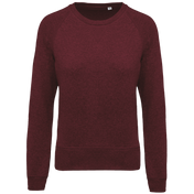 Dames Organisch Katoenen Crew Neck Raglanmouw Sweatshirt - K481