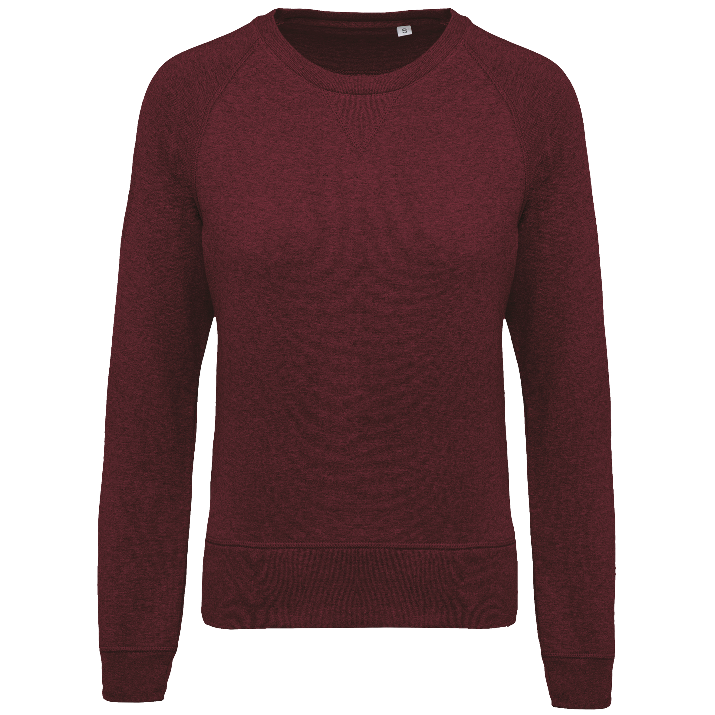 Dames Organisch Katoenen Crew Neck Raglanmouw Sweatshirt - K481