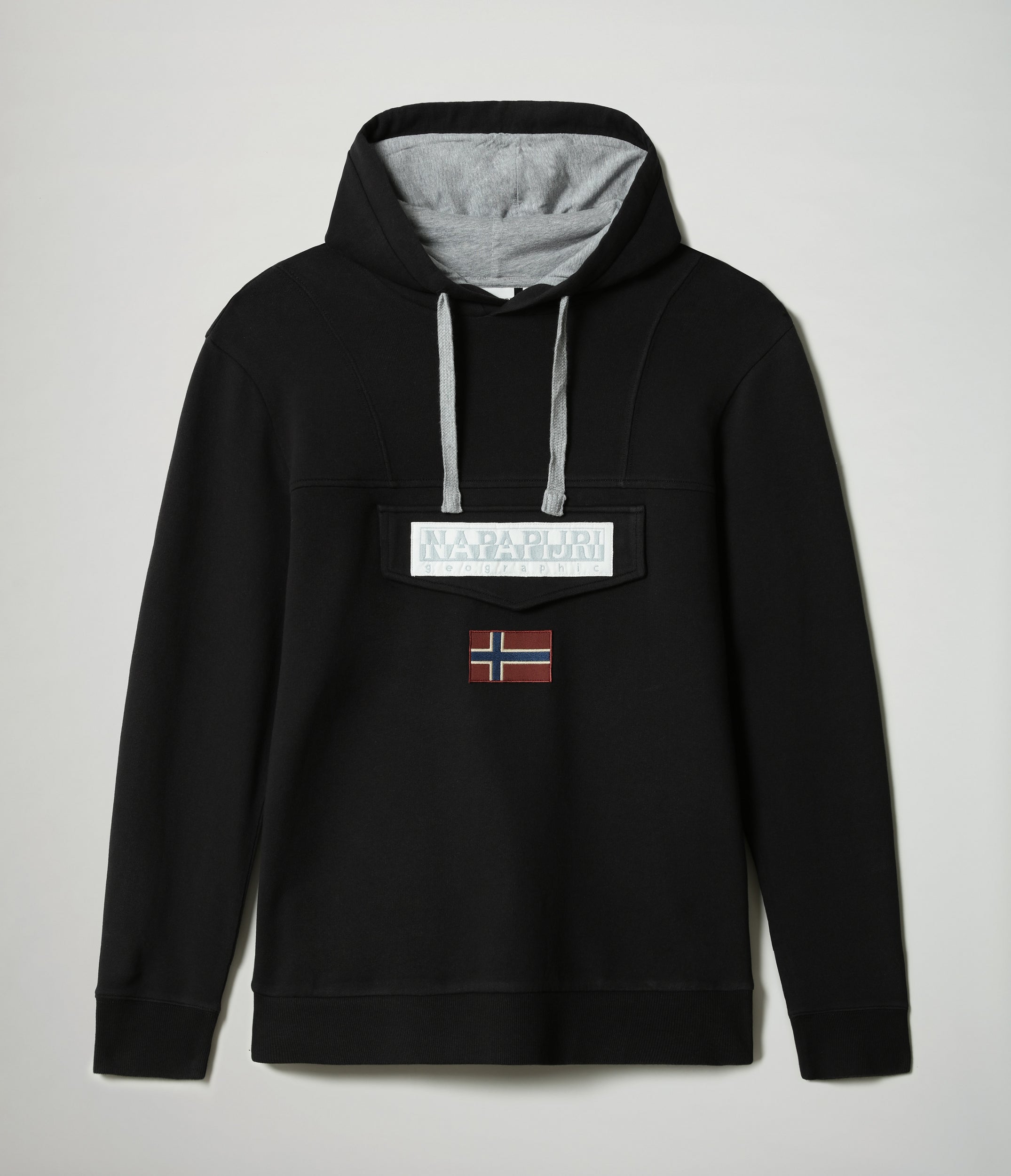 Felpa con cappuccio in cotone biologico e tasche con zip | NP0A4F9F