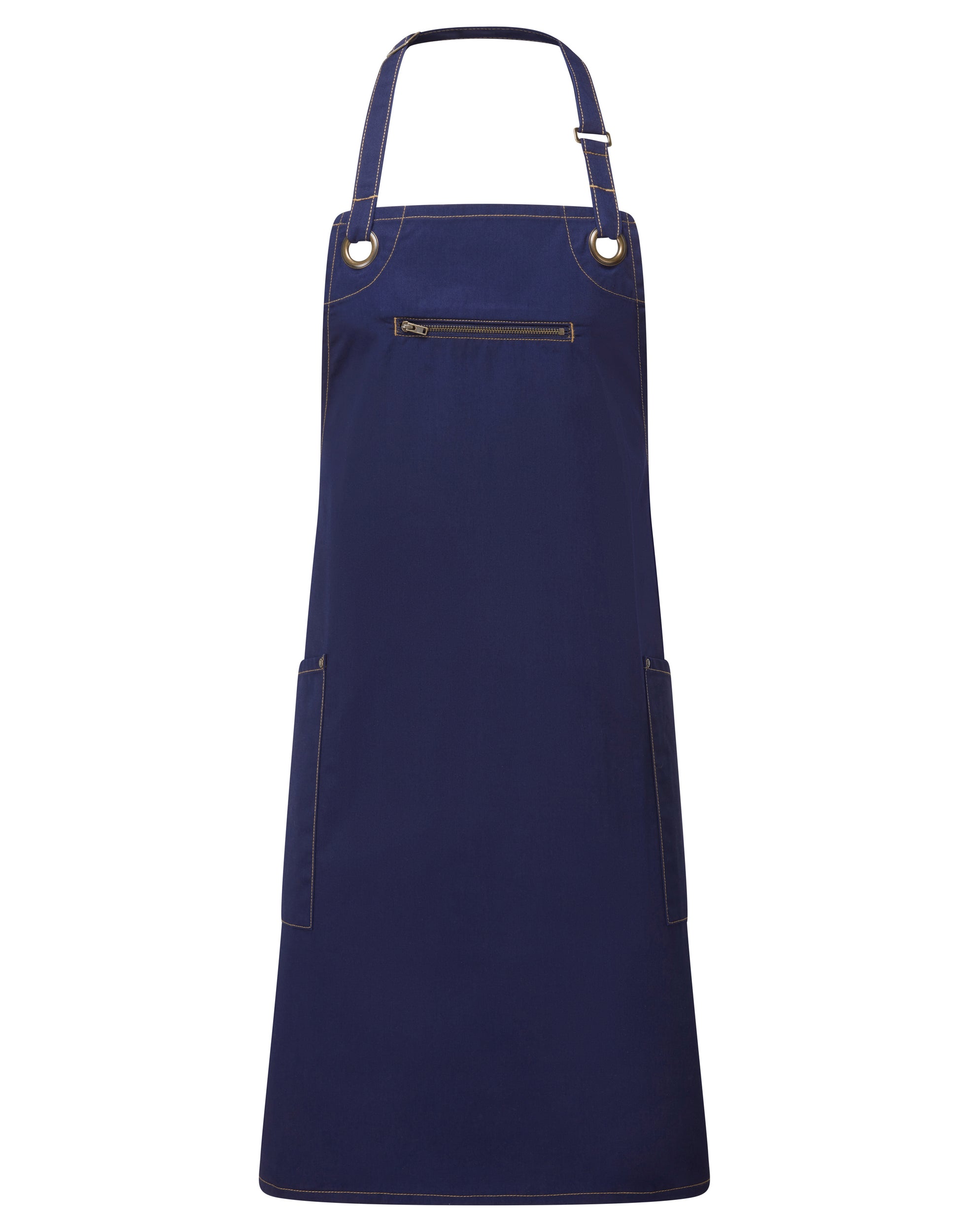 Eco-Friendly Contrasting Apron with Zip Pocket | PR121