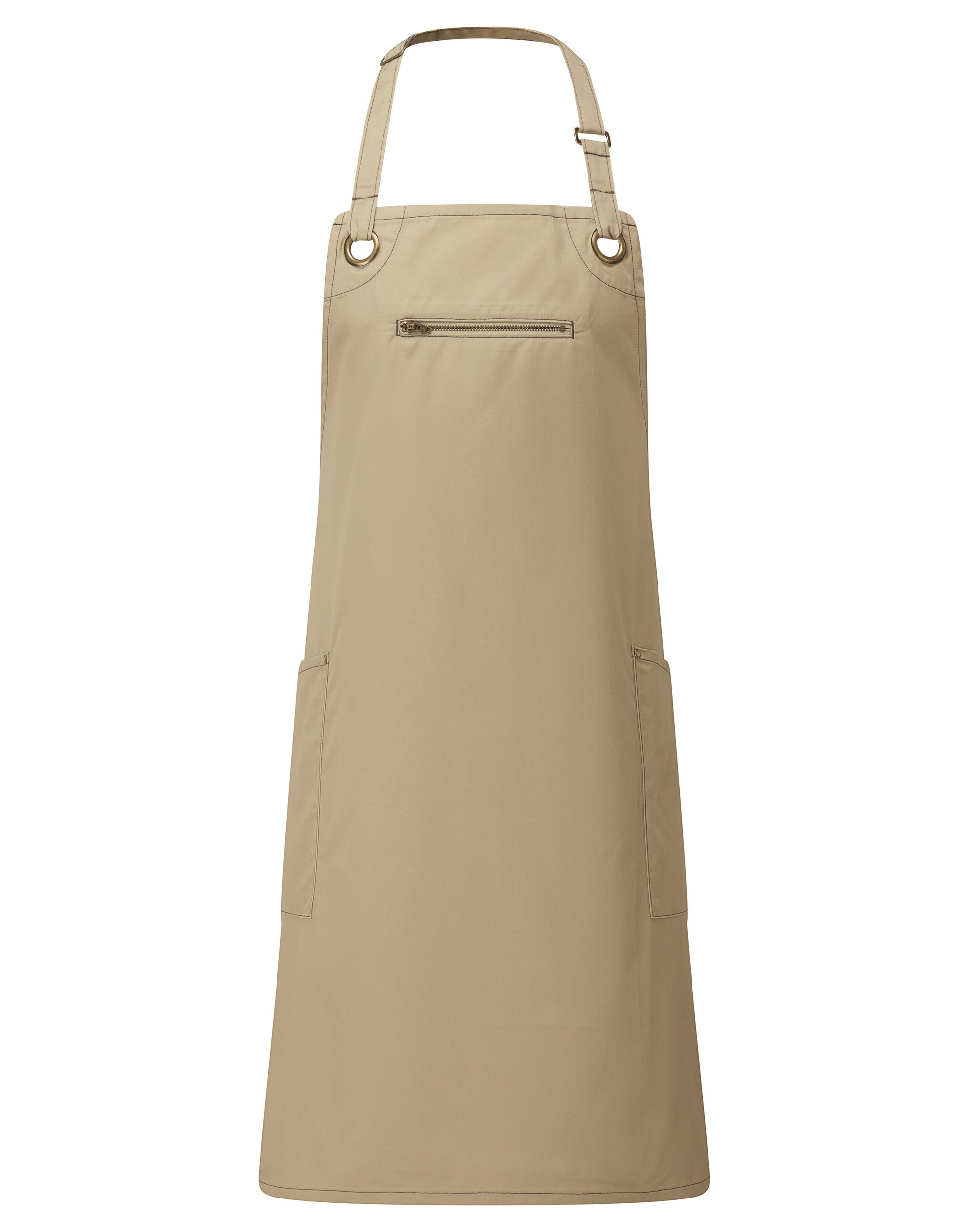 Eco-Friendly Contrasting Apron with Zip Pocket | PR121