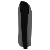 Heren Tweekleurige Organische Ronde Hals Raglanmouw Sweatshirt - K491