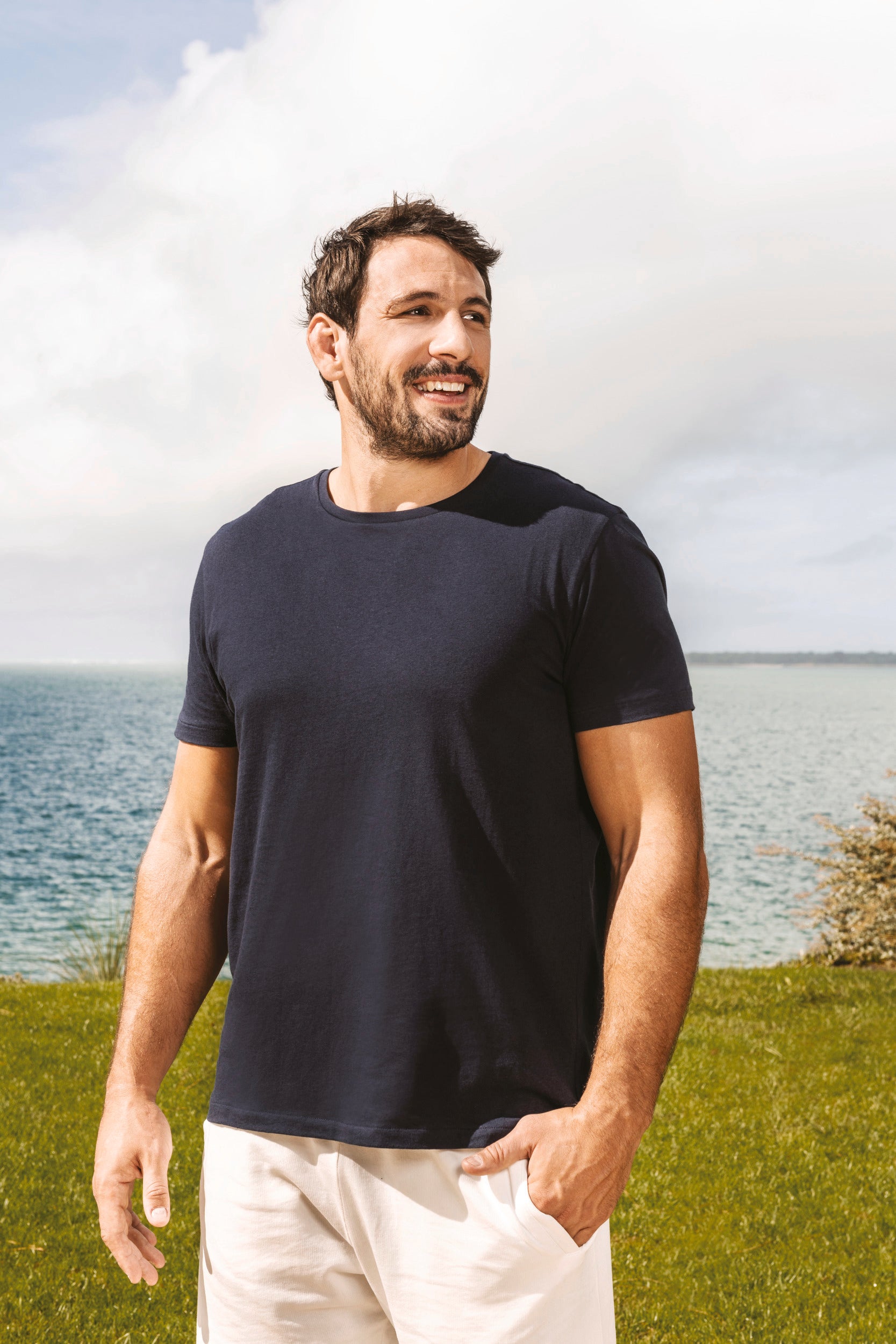 Camiseta sin rematar para hombre - 130 g/m² - NS318