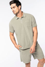 Polo de toalla de rizo para hombre - Hecho en Portugal - 210 g/m² - NS227