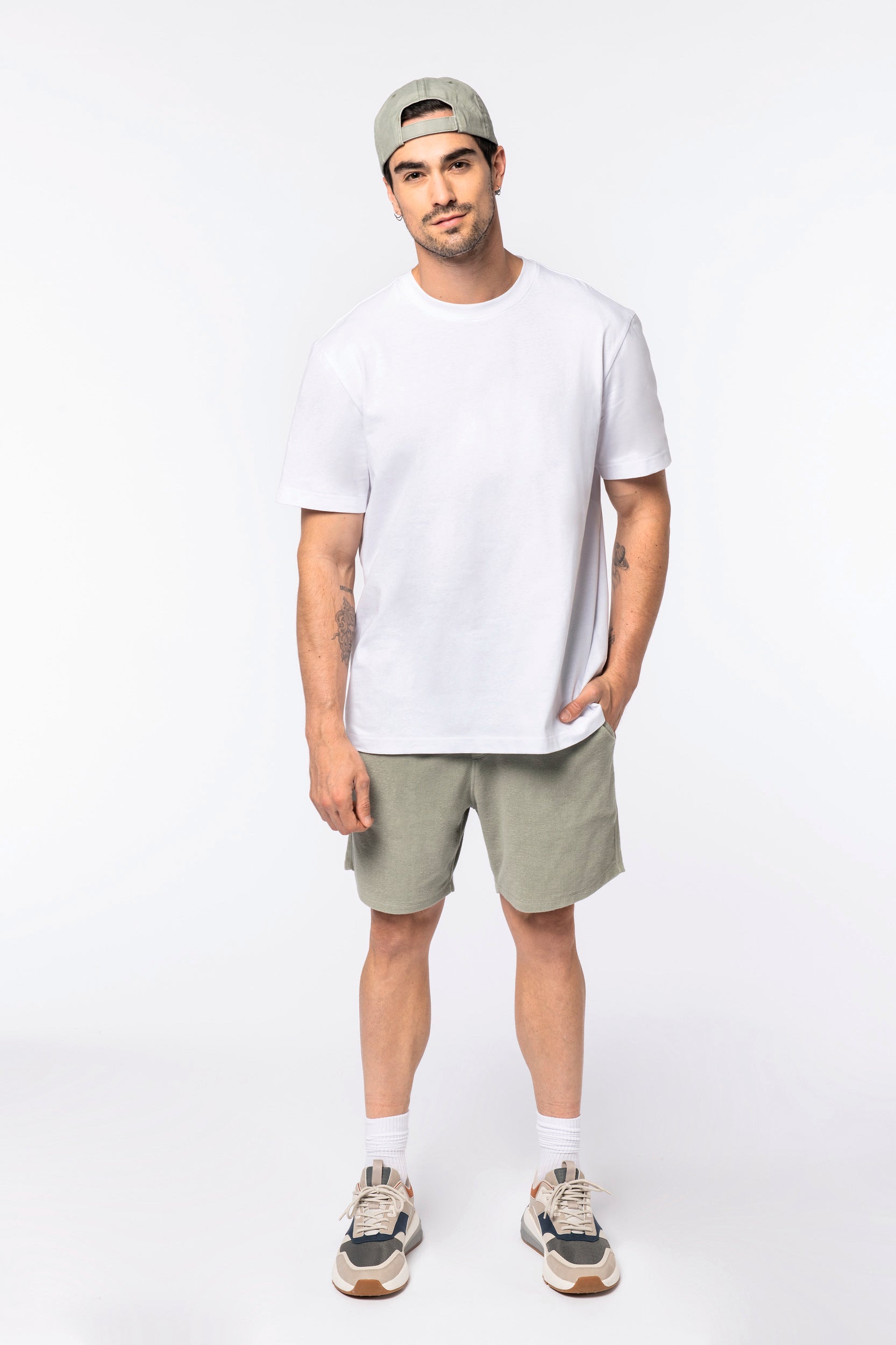 Heren oversized T-shirt van biologisch katoen - 220gr - NS332