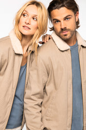 Chaqueta unisex con cuello sherpa ecológica - 380 g/m² - NS612