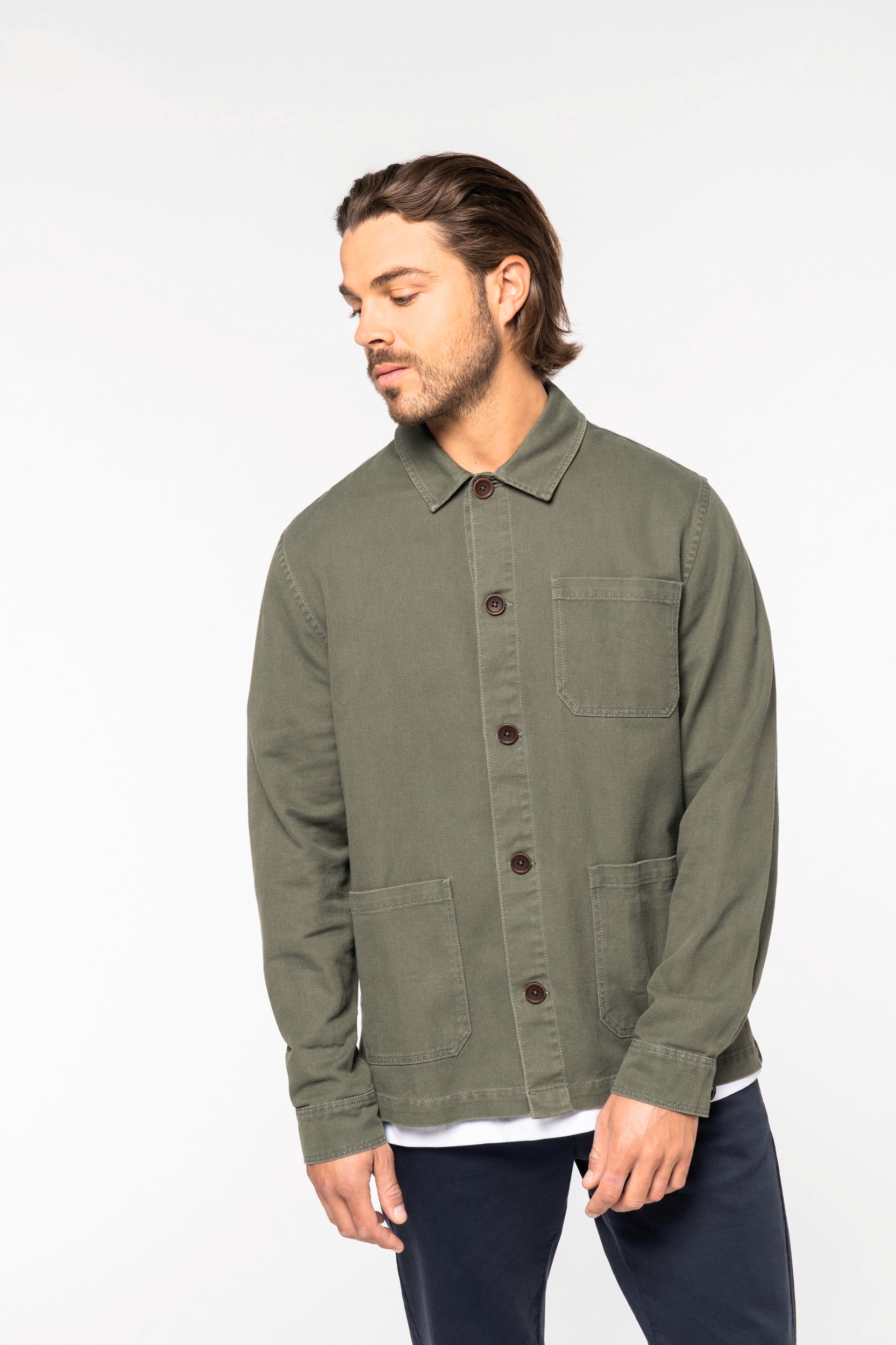 Chaqueta Worker desteñida para hombre - 300 g/m² - NS610