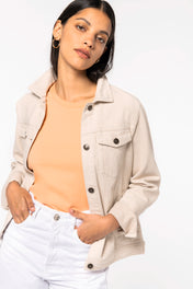 Chaqueta ecológica de mujer con cáñamo - 370 g/m² - NS607