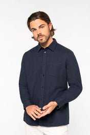 Camisa de franela ecológica para hombre - 170 g/m² - NS520