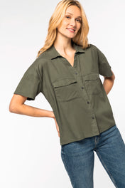 Camisa oversize de mujer con Lyocell Tencel - 125 g/m² - NS514