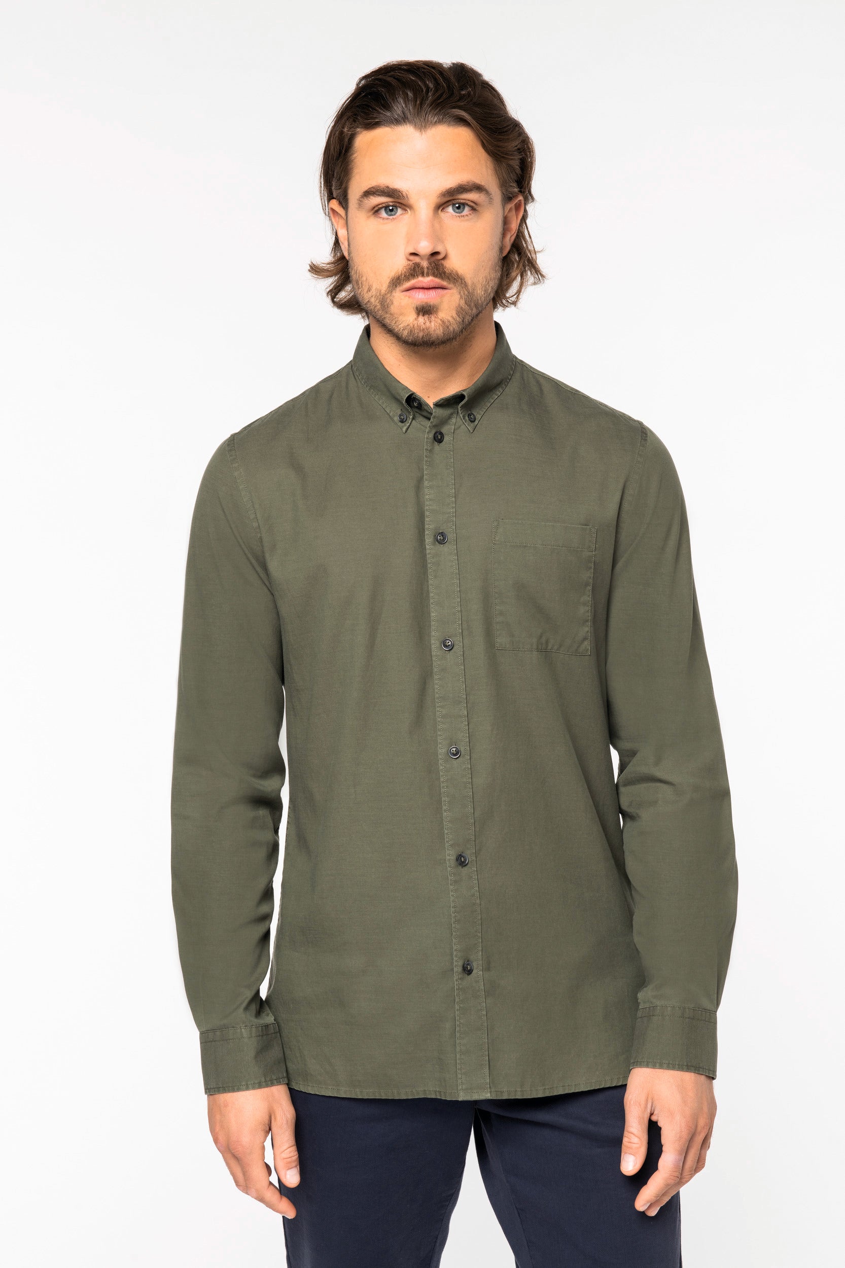 Camisa de hombre con Lyocell Tencel - 125 g/m² - NS513