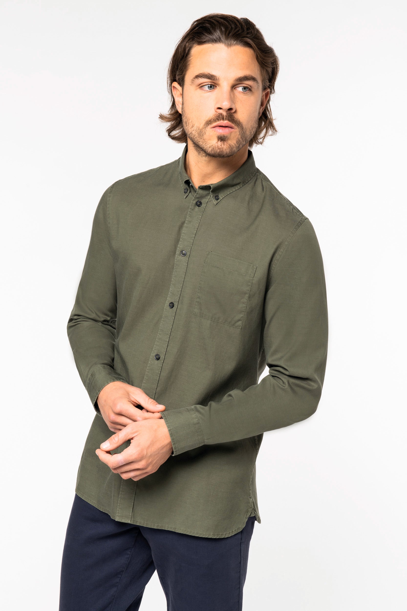 Camisa de hombre con Lyocell Tencel - 125 g/m² - NS513