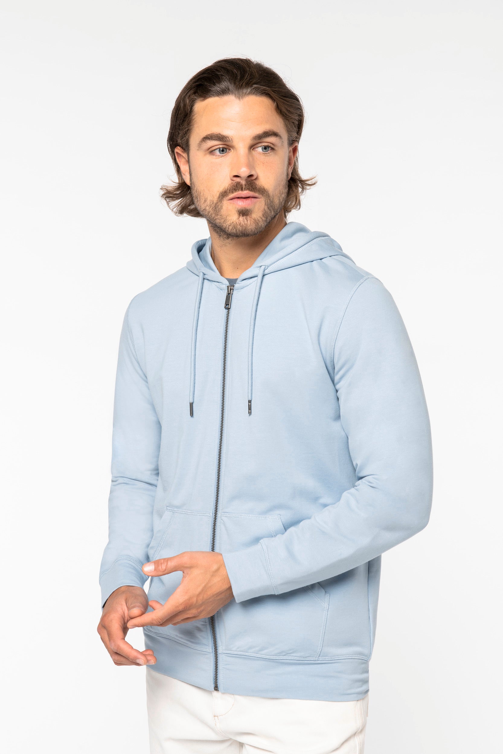 Sudadera con capucha y cremallera para hombre - 260 g/m² - NS426