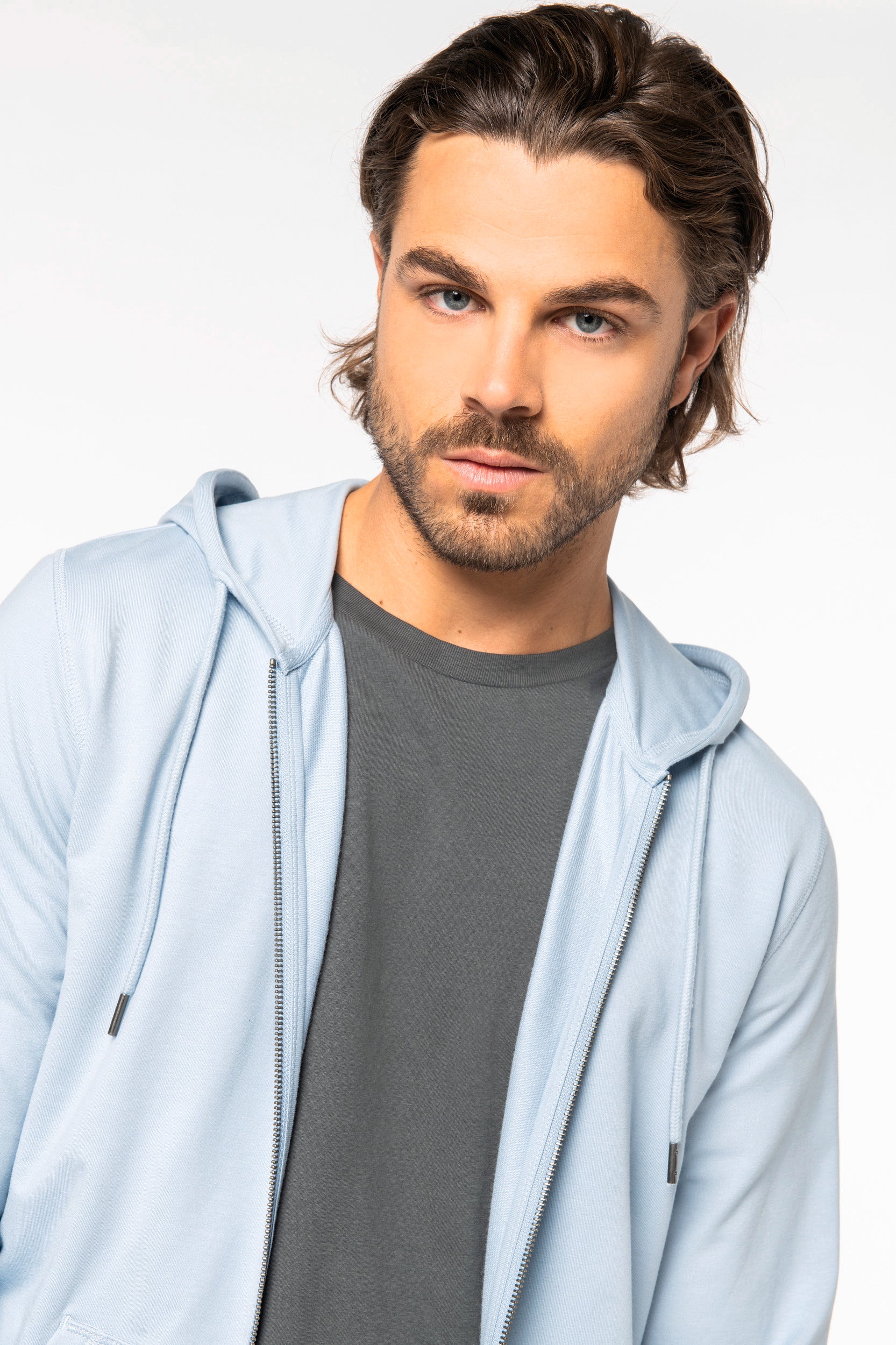 Sudadera con capucha y cremallera para hombre - 260 g/m² - NS426