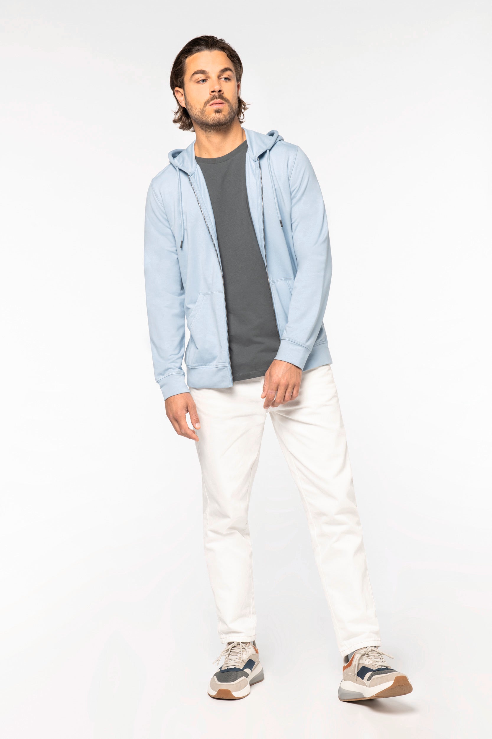 Native Spirit NS426 - Men's 260gr Zip-up Hoodie | Organic Blank
