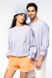 Sudadera unisex de felpa francesa de gran tamaño, ecológica, NS415, confeccionada en Portugal