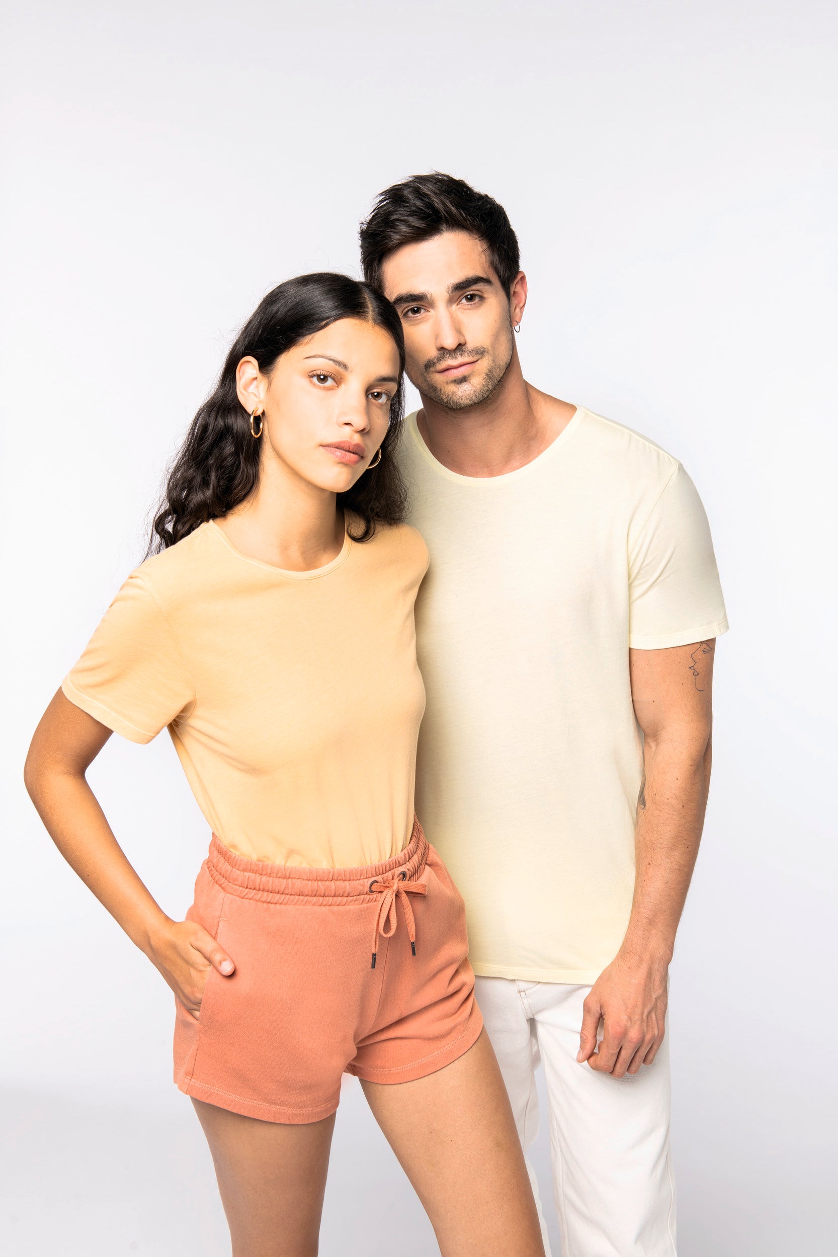 Camiseta unisex con efecto lavado orgánico - 130 g/m² - NS337