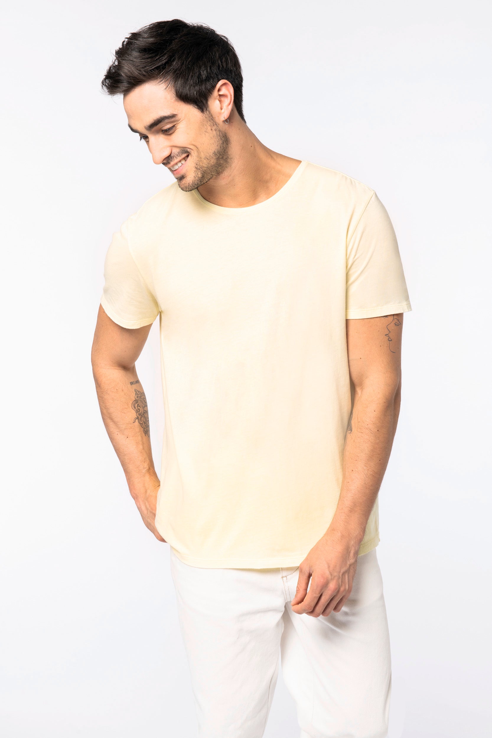 Camiseta unisex con efecto lavado orgánico - 130 g/m² - NS337