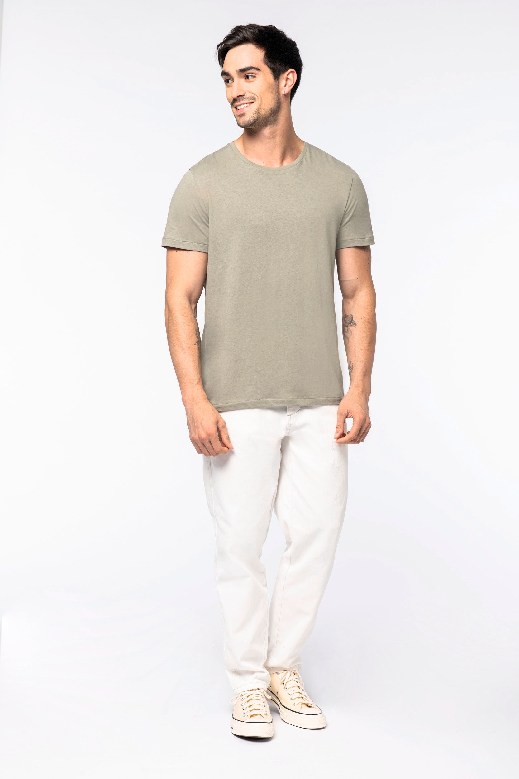 Unisex Organic Cotton And Linen T-shirt  - 150gsm - NS325