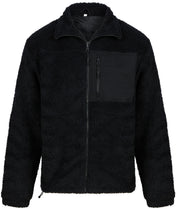 Sherpa Fleece Jacket with Funnel Neck in Recycled Polyester | FR854