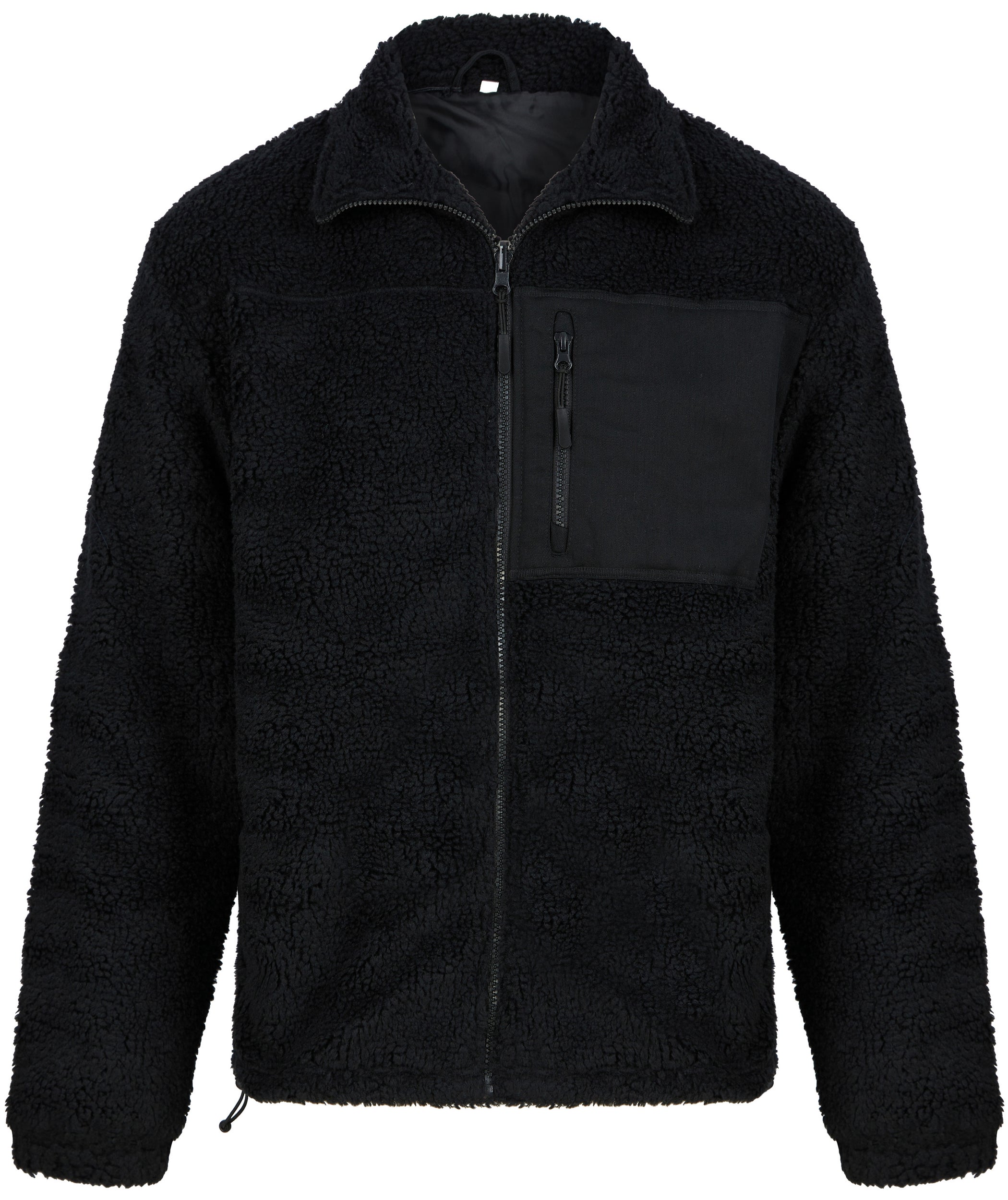 Sherpa Fleece Jacket with Funnel Neck in Recycled Polyester | FR854