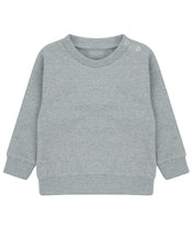 Kinder-Sweatshirt mit V-Ausschnitt aus regenerierter Baumwolle und recyceltem Polyester | LW800