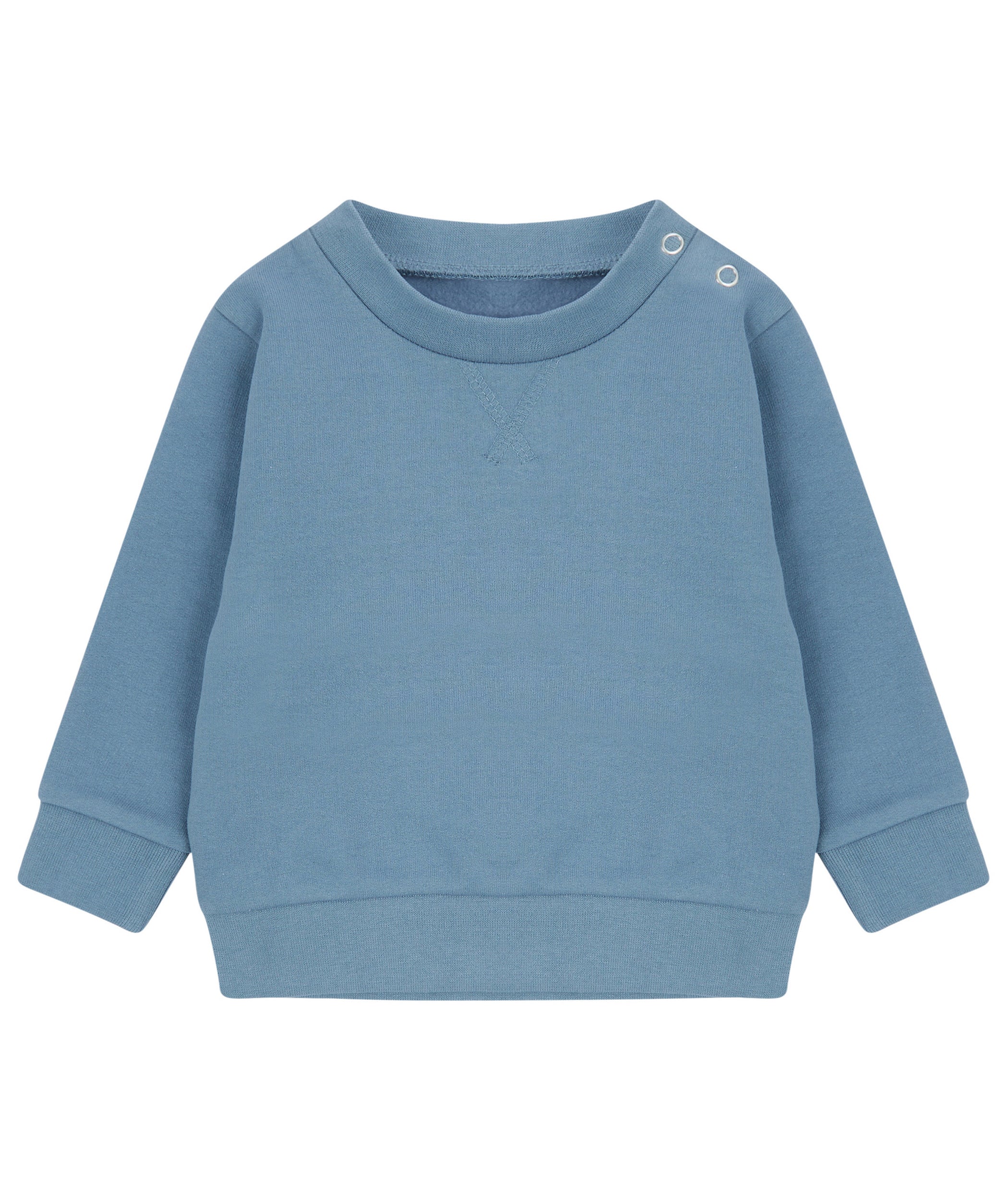 Kinder-Sweatshirt mit V-Ausschnitt aus regenerierter Baumwolle und recyceltem Polyester | LW800