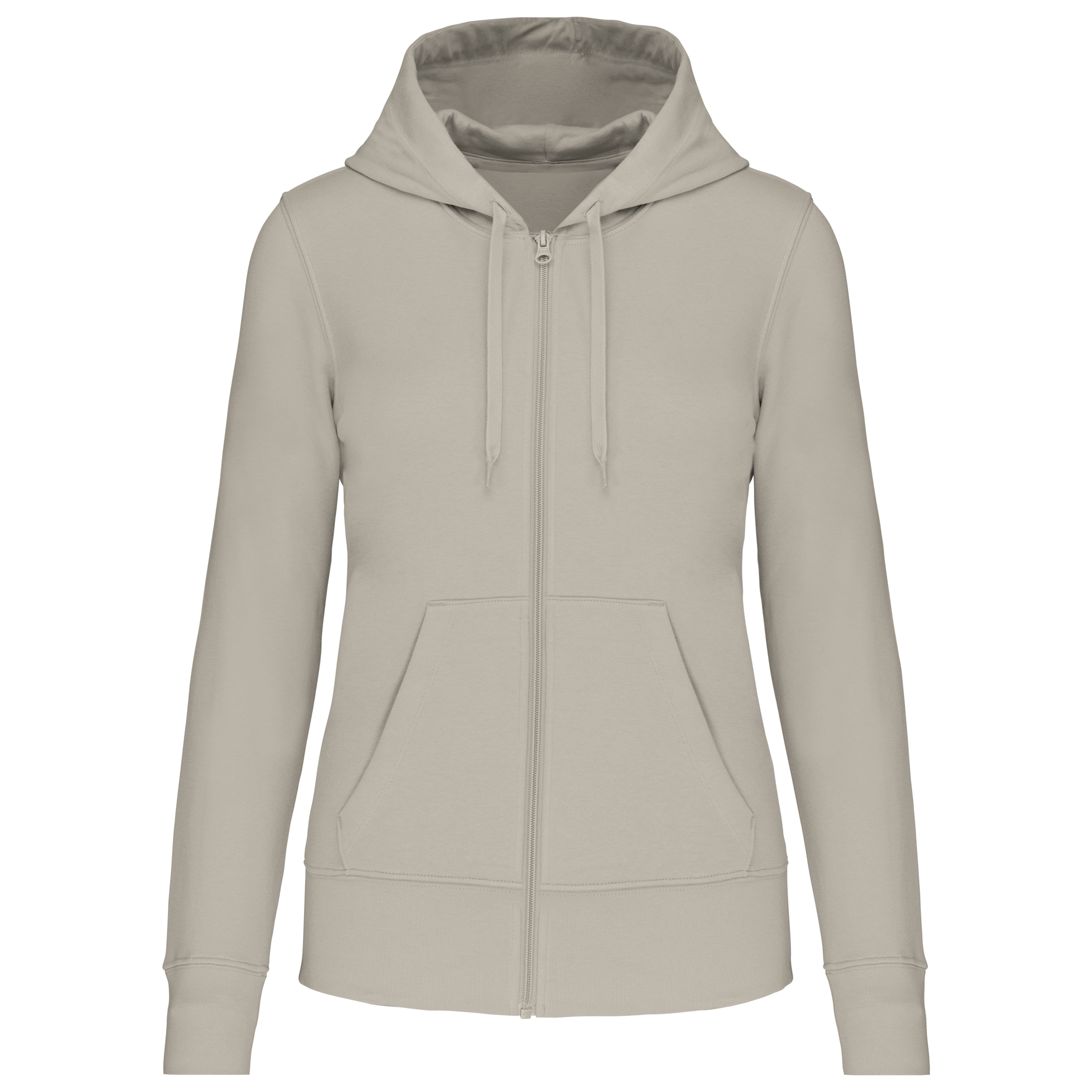 Dames Eco-vriendelijke Hoodie met Rits - 280 g/m² - K4031