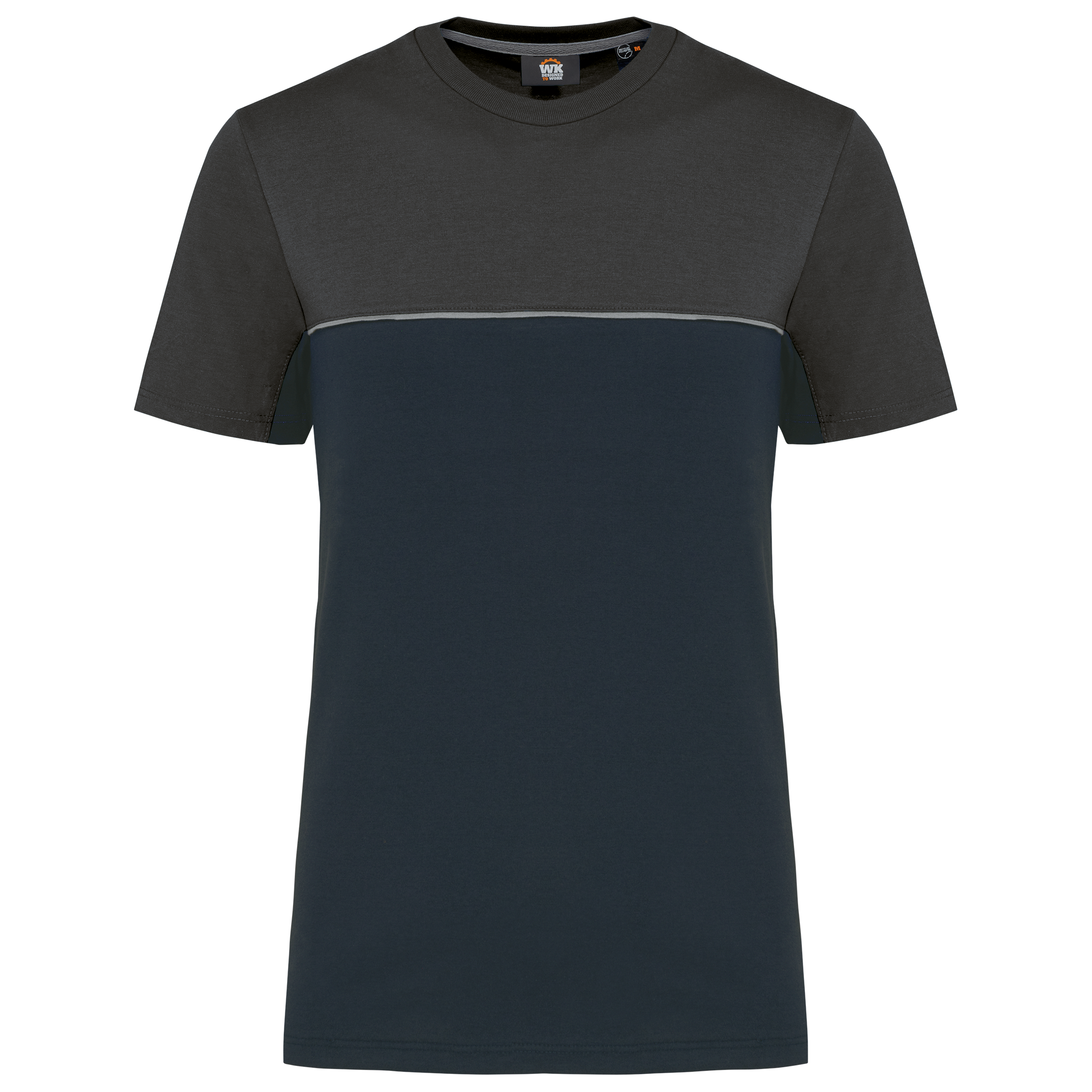 Recyceltes Zweifarbiges Kurzarm-T-Shirt - 190 g/m² - WK304