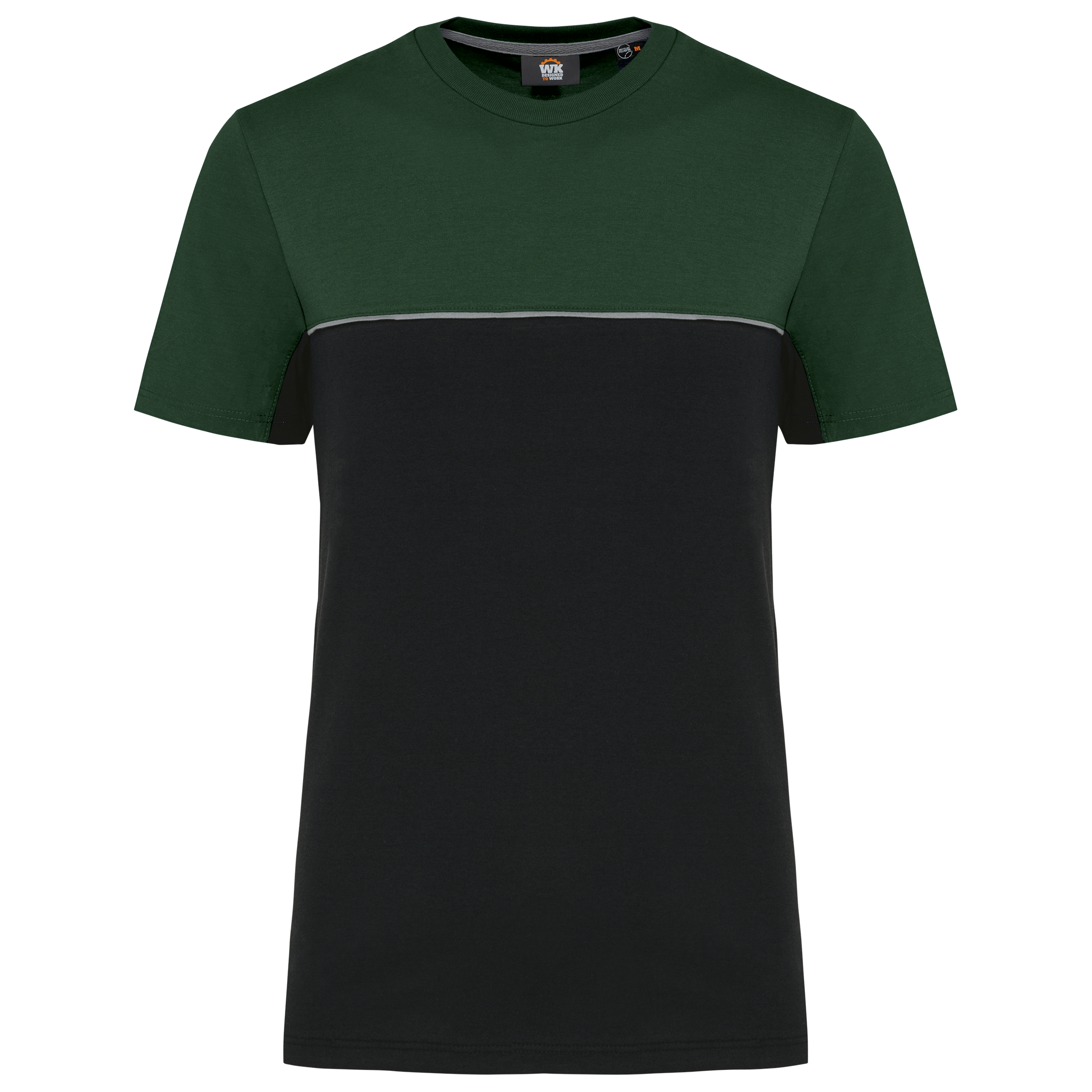 Recyceltes Zweifarbiges Kurzarm-T-Shirt - 190 g/m² - WK304