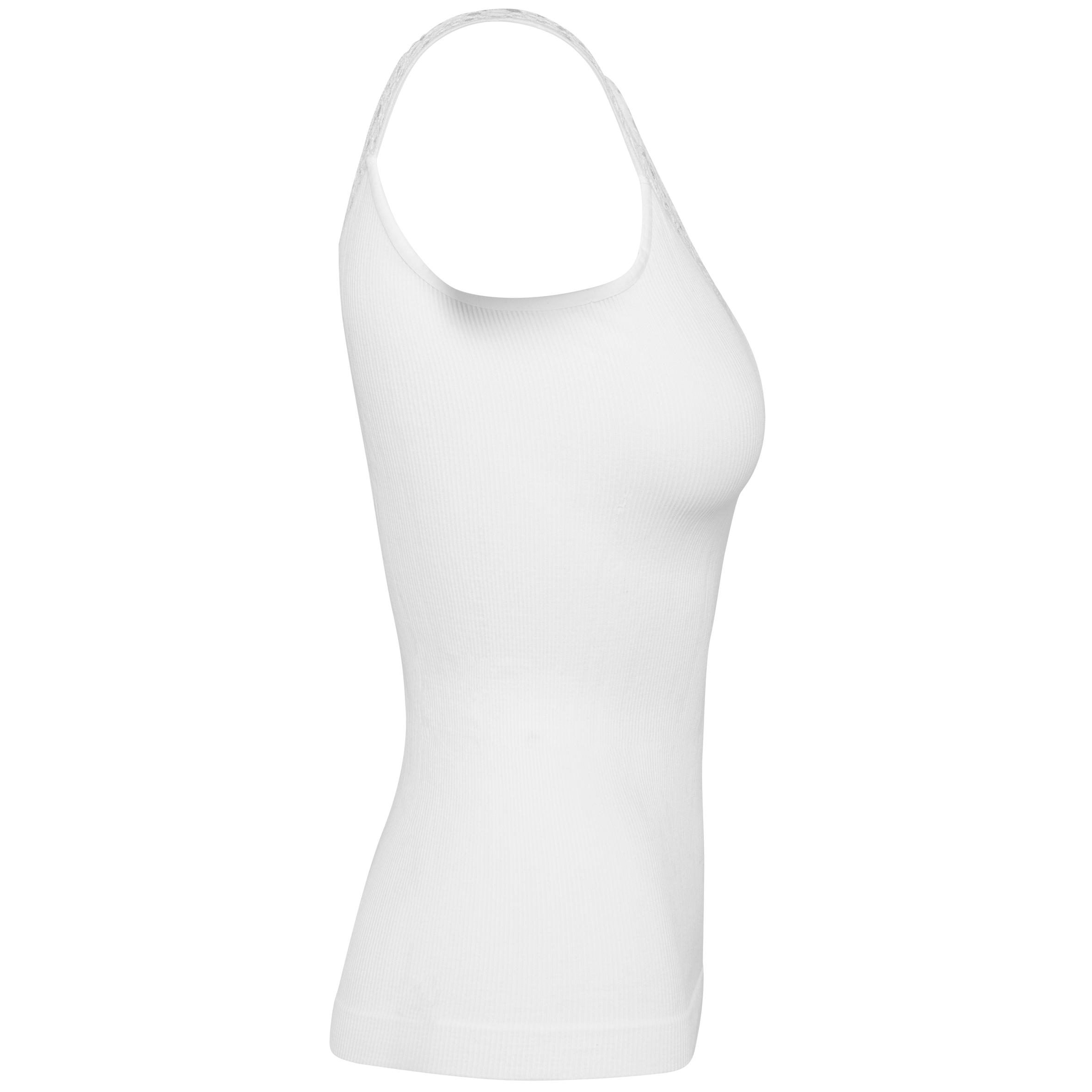 Milieuvriendelijke Naadloze Tanktop Met Kant - K3043