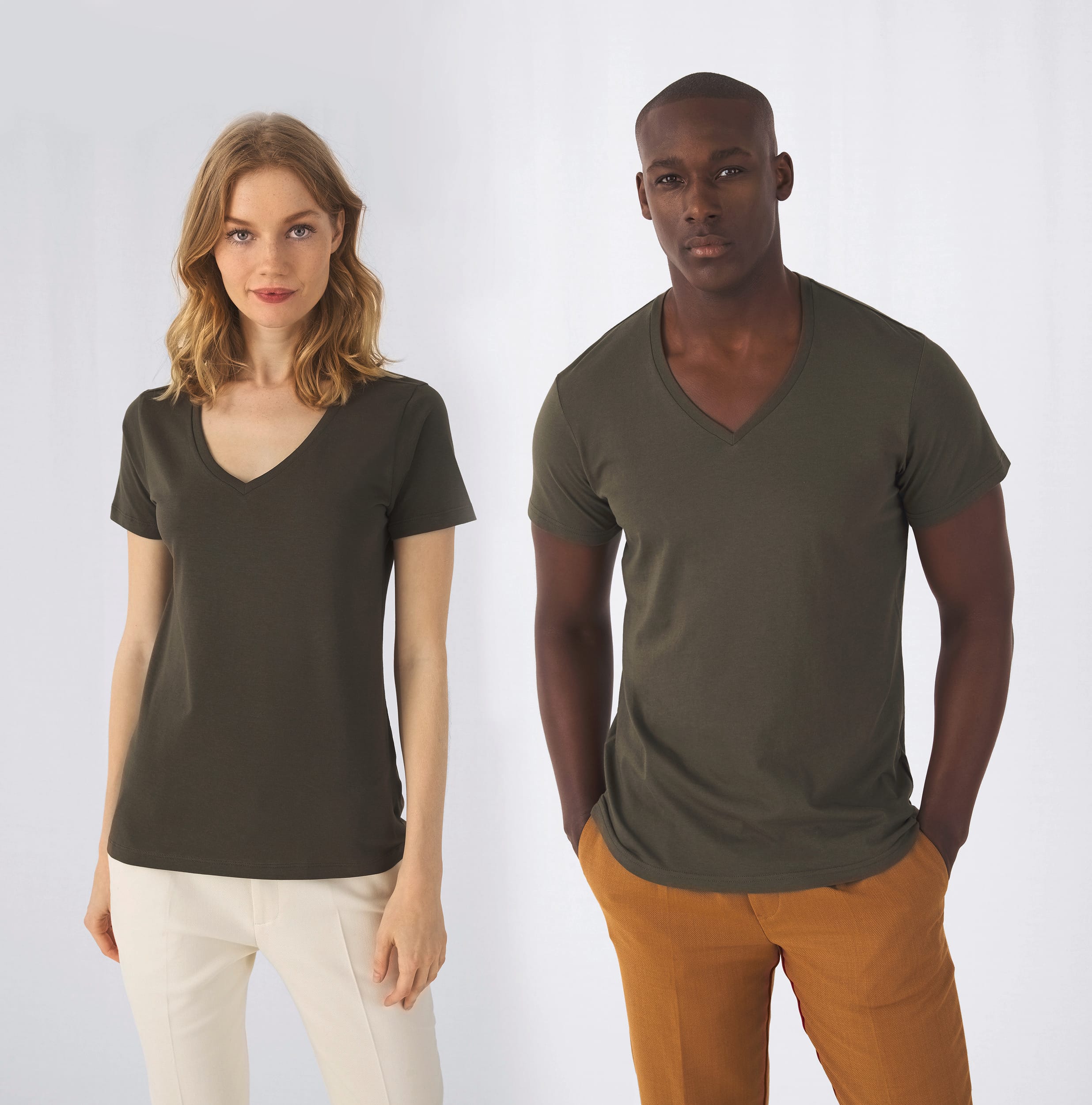 Organic Cotton V-Neck T-Shirt for Women | CGTW045
