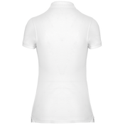 Women's Short-Sleeved Piqué Polo Shirt in Recycled Polyester and Cotton | WK275