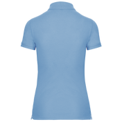 Women's Short-Sleeved Piqué Polo Shirt in Recycled Polyester and Cotton | WK275