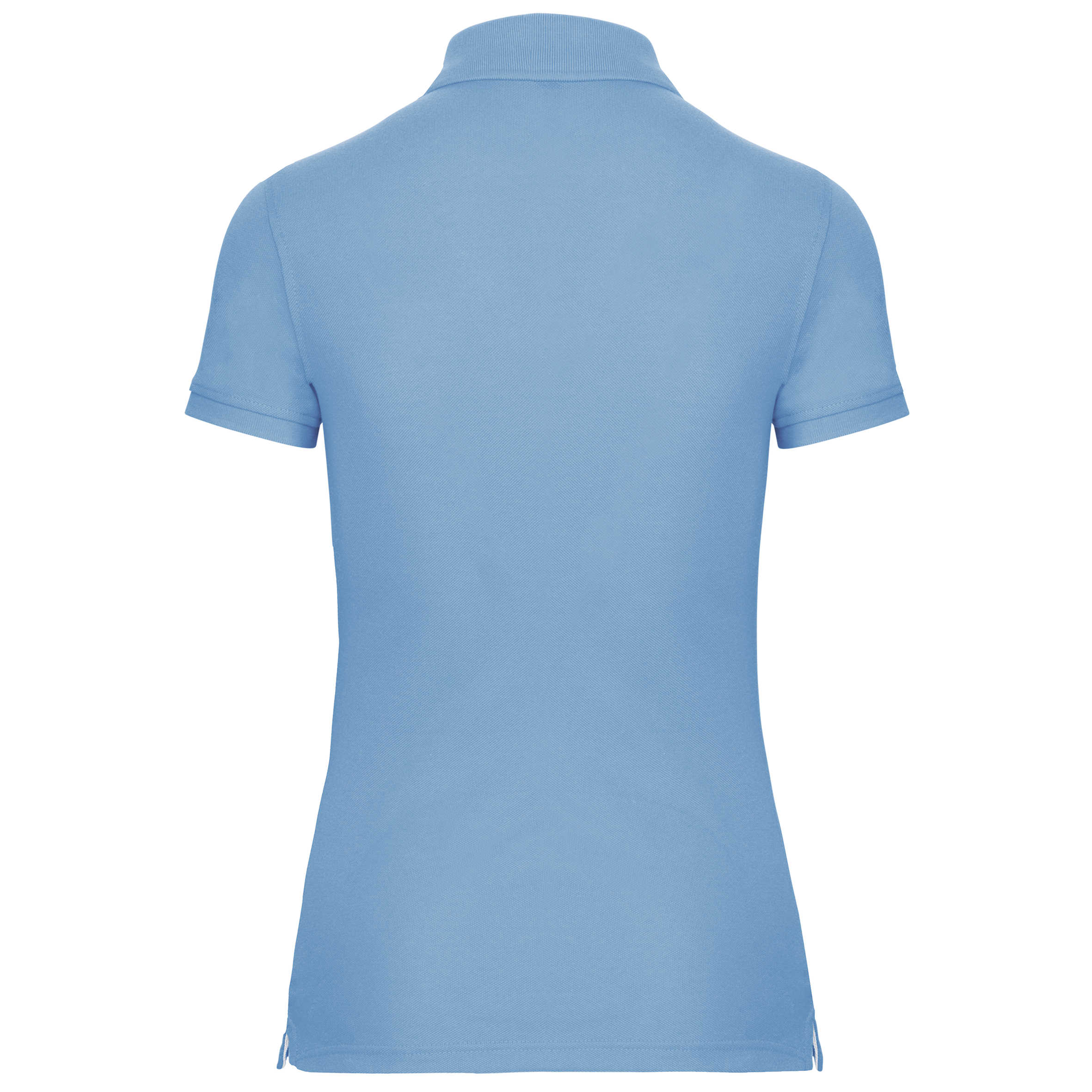 Women's Short-Sleeved Piqué Polo Shirt in Recycled Polyester and Cotton | WK275