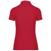 Women's Short-Sleeved Piqué Polo Shirt in Recycled Polyester and Cotton | WK275