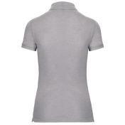 Women's Short-Sleeved Piqué Polo Shirt in Recycled Polyester and Cotton | WK275