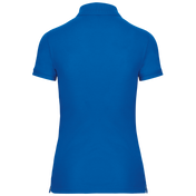 Women's Short-Sleeved Piqué Polo Shirt in Recycled Polyester and Cotton | WK275